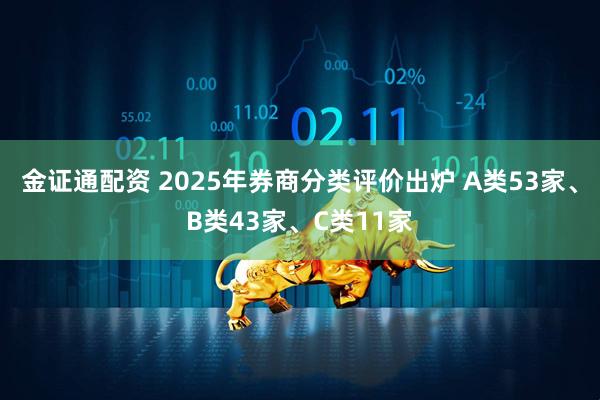 金证通配资 2025年券商分类评价出炉 A类53家、B类43家、C类11家
