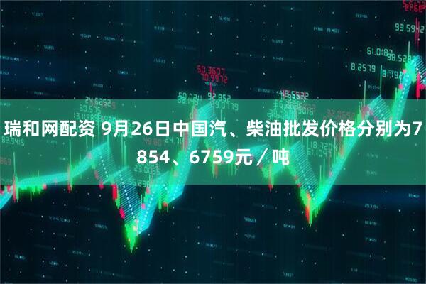 瑞和网配资 9月26日中国汽、柴油批发价格分别为7854、6759元／吨