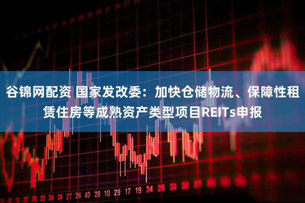 谷锦网配资 国家发改委：加快仓储物流、保障性租赁住房等成熟资产类型项目REITs申报
